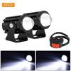 with Switch Motorcycle LED Headlight Universal Auxiliary Spotlight Lamp  Motorcycle Accessories