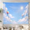 Hot Air Balloon Sky Cloud View Tapestry