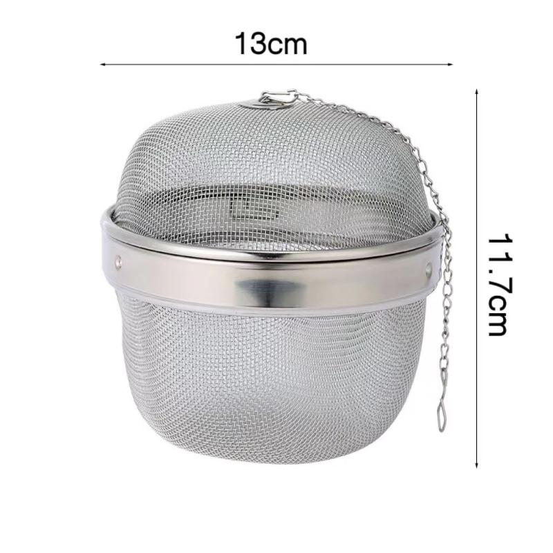 304 Stainless Steel Seasoning Ball Tea Spacer Flavour Treasure Rotating Tea Filter Stew Ingredients Ball Stainless Steel Flavour Treasure