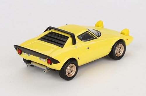 MINI GT x MiJo Exclusives 1/64 Scale Lancia Stratos HF Stradale Giallo Fly Yellow (Left-Hand Drive) Finished Product