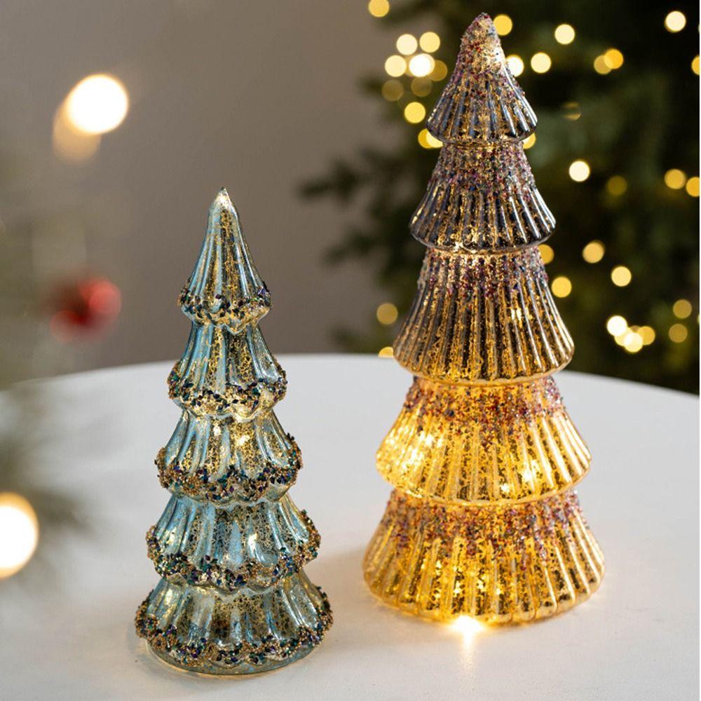 LED Lamp Christmas Tree Light Rotating Christmas Ambient Lighting  Festival Favors