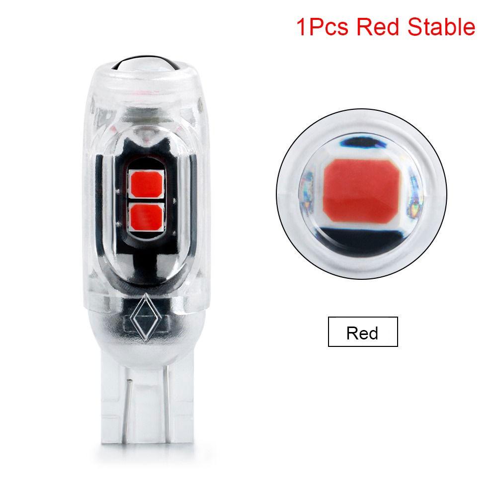 1/4Pcs Car Parking Lights T10 W5W LED Bulbs 3030 5SMD Instrument Lamp Auto License Plate Light