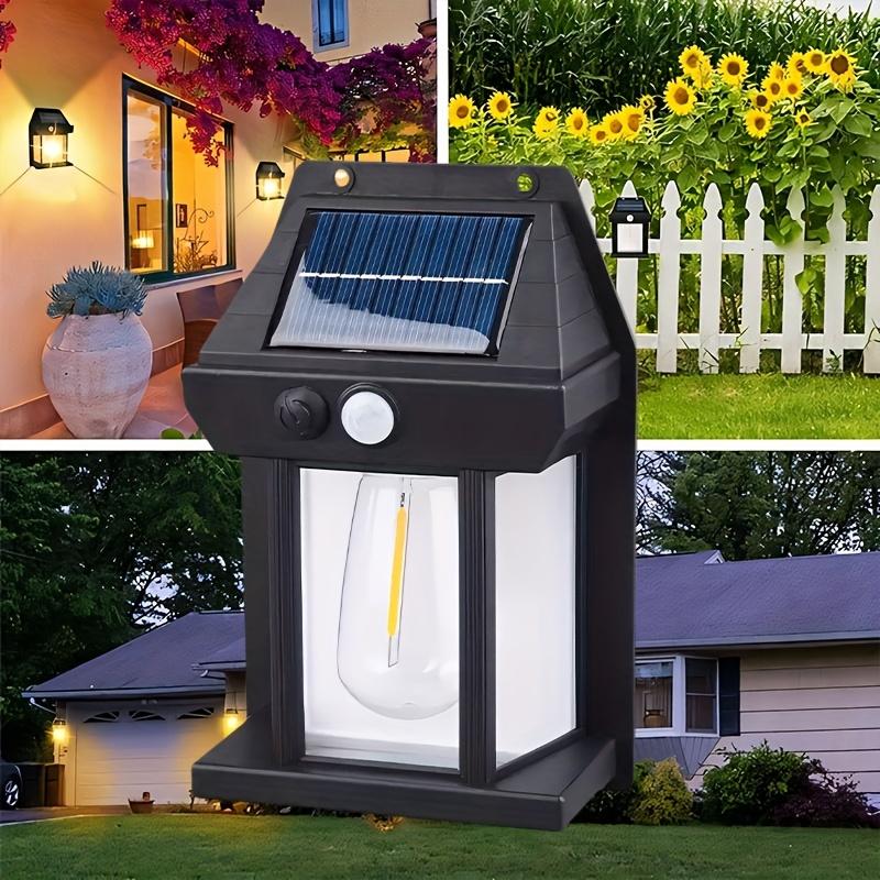 Solar Motion Sensor Outdoor Light, LED Street Light, Semi Embedded Installation, Suitable for Steps, Courtyards, Porches, Front Doors, Sidewalks