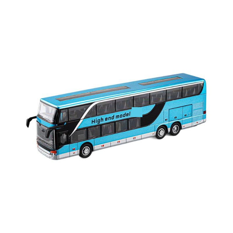 Simulation Of City Tourism Double-decker Business Bus Alloy Model Bus Car With Sound And Light