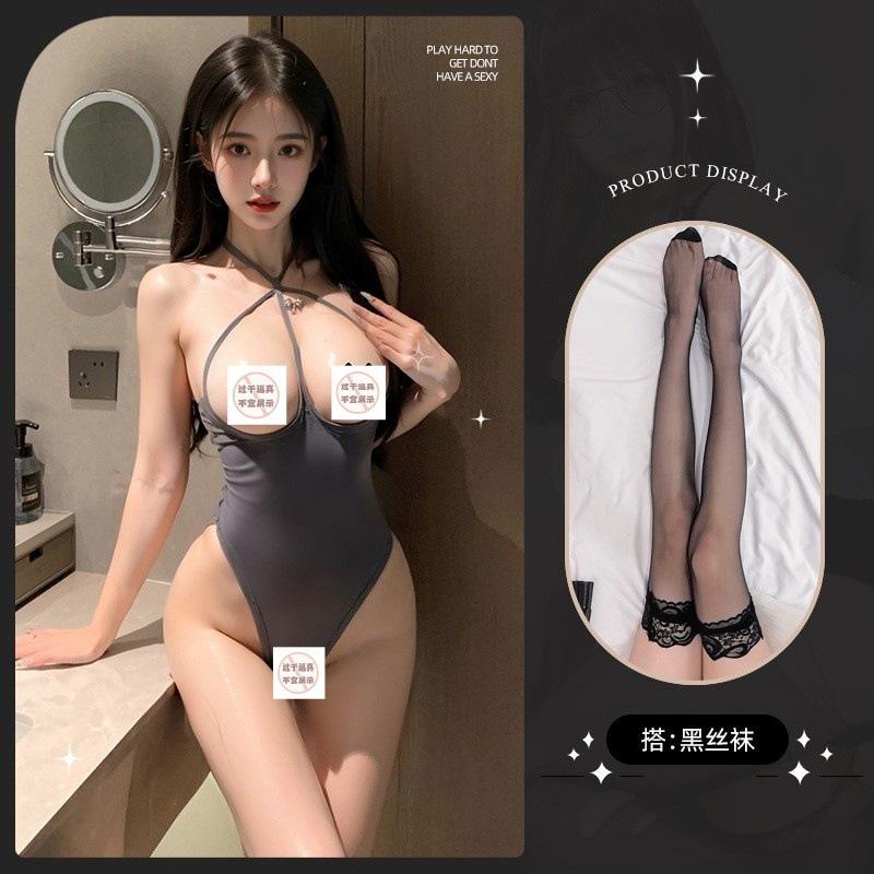 Sexy lingerie sexy pure desire onesie open crotch temptation hot pajamas free uniform supplies suit women