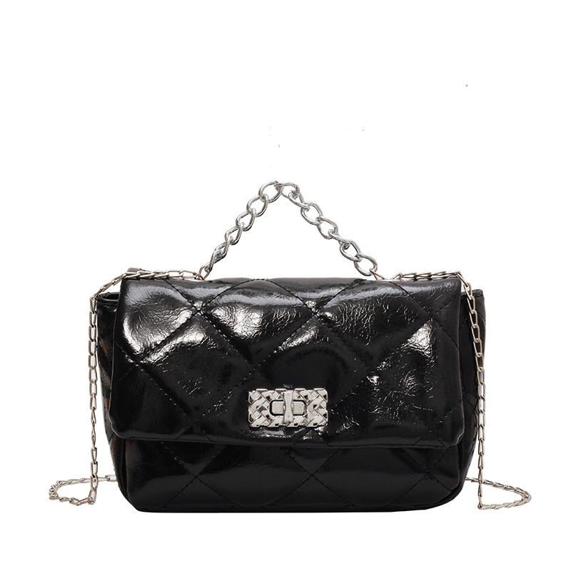 Chic Casual Single Shoulder Bag For Women Trendy Small Crossbody Handbag 2023 Pu Leather Medium Square Bag