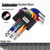 Colored Hex Wrench Set: Multi-Functional 6-Sided Screwdriver with Extended 6-Key Design