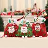 Christmas Gift Bag With Santa Claus Design For Holiday Decor And Gift Packaging