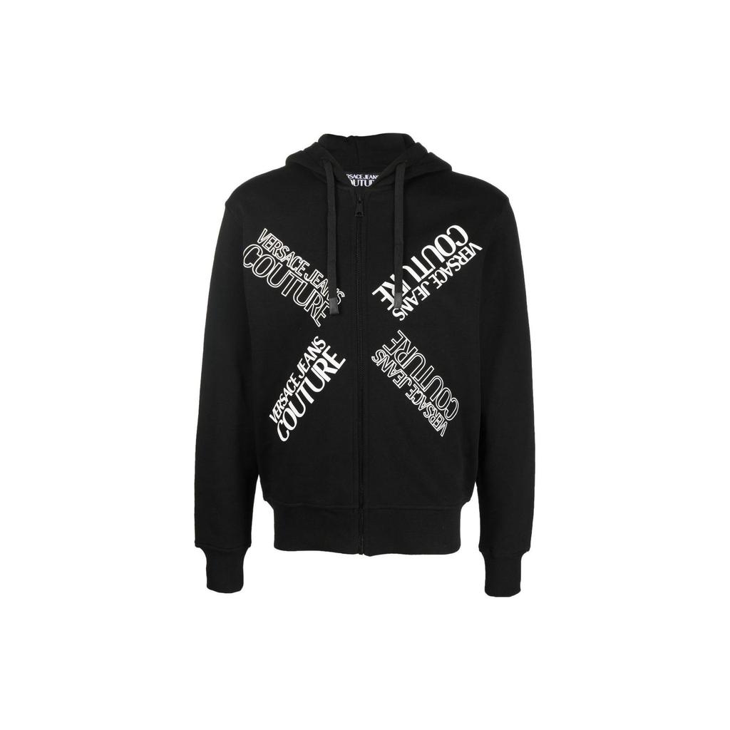 Versace Jeans Couture logo-print zip hoodie 73GAIT17CF00O899