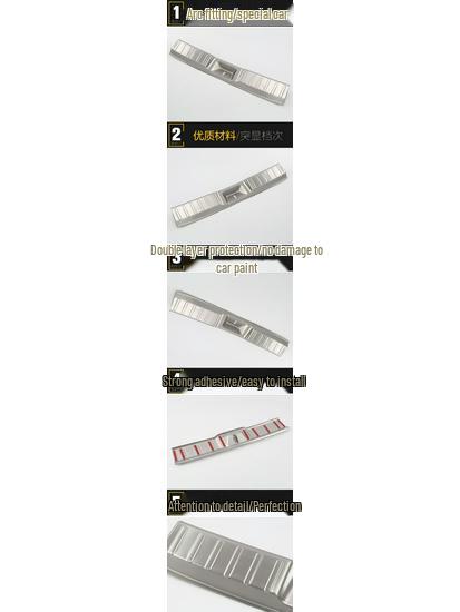 Borgward BX5 Rear Guard Plate Stainless Steel Trunk Protection Sticker