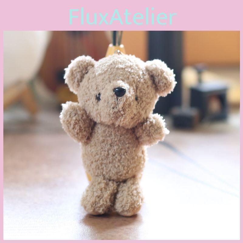 Bear Teddy Plush Keychain Pp Cotton Filled Bag Decor  Kids Gift Animal Stuffed
