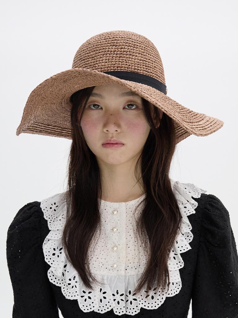Beulaunhaes Biscuit Wide Straw Hat