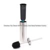 Wall-Mounted Stainless Steel Toilet Brush with Floor Stand for Household Bathroom Cleaning
