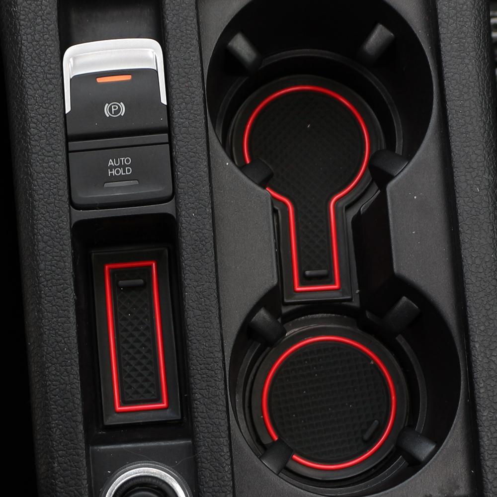 Car Door Groove Mats for Volkswagen VW Golf 7 7.5 MK7 MK7.5 2013 - 2020 Doors Gate Slot Pad Cup Mat Auto Accessories