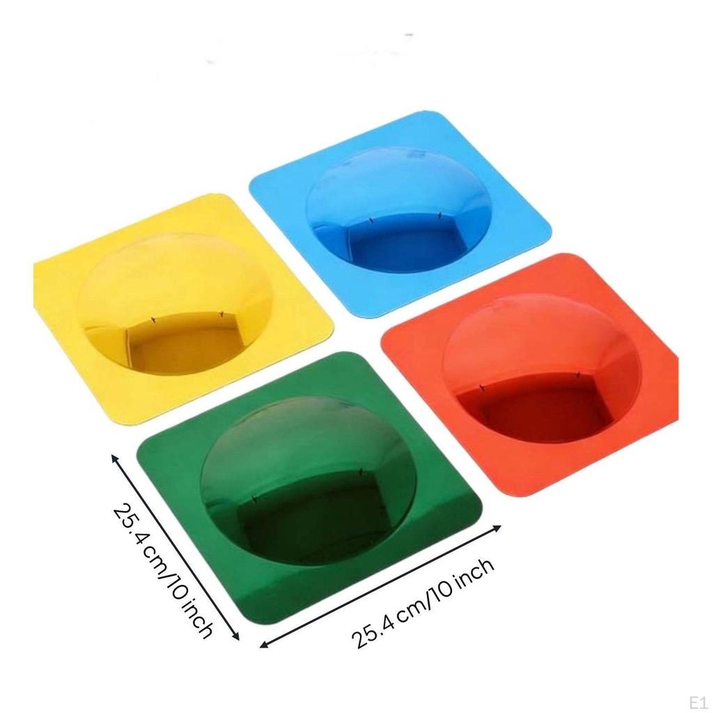 4 Pieces Interactive Sensory Wall Mirror Emotional Regulation Bubble Shatterproof Kids