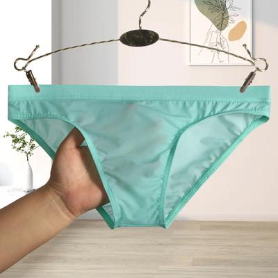 Men Underpants Popular Thin Washable Men Sexy Briefs Ice Silk Sexy Triangle Pants Men Underpants Home Use