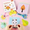 100 Stück Kinder Cartoon Bunt Papier schneiden Spielzeug Kinder DIY Handgemacht Origami Kunst Bastelset Baby Puzzle Lern Pädagogisches Spielzeug