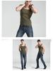 Men's Korean Style Slim Fit Cotton Square Collar Vest for Summer