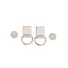 2 Stück Metall D-Ring Tasche Seitenverbinder Schnallen mit Schrauben Handtasche Lederband Griff Kette Haken Verschluss Diy Bastelzubehör