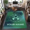 Crystal Velvet Rug Hibernian FC Print Custom Name Text Floor Mat Home Decor