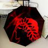 Olympiacos Fc Crest Design Automatic Folding Umbrella - 8-Rib Travel Umbrella with Auto Open/Close & Portable Gifts for holidays or birthdays