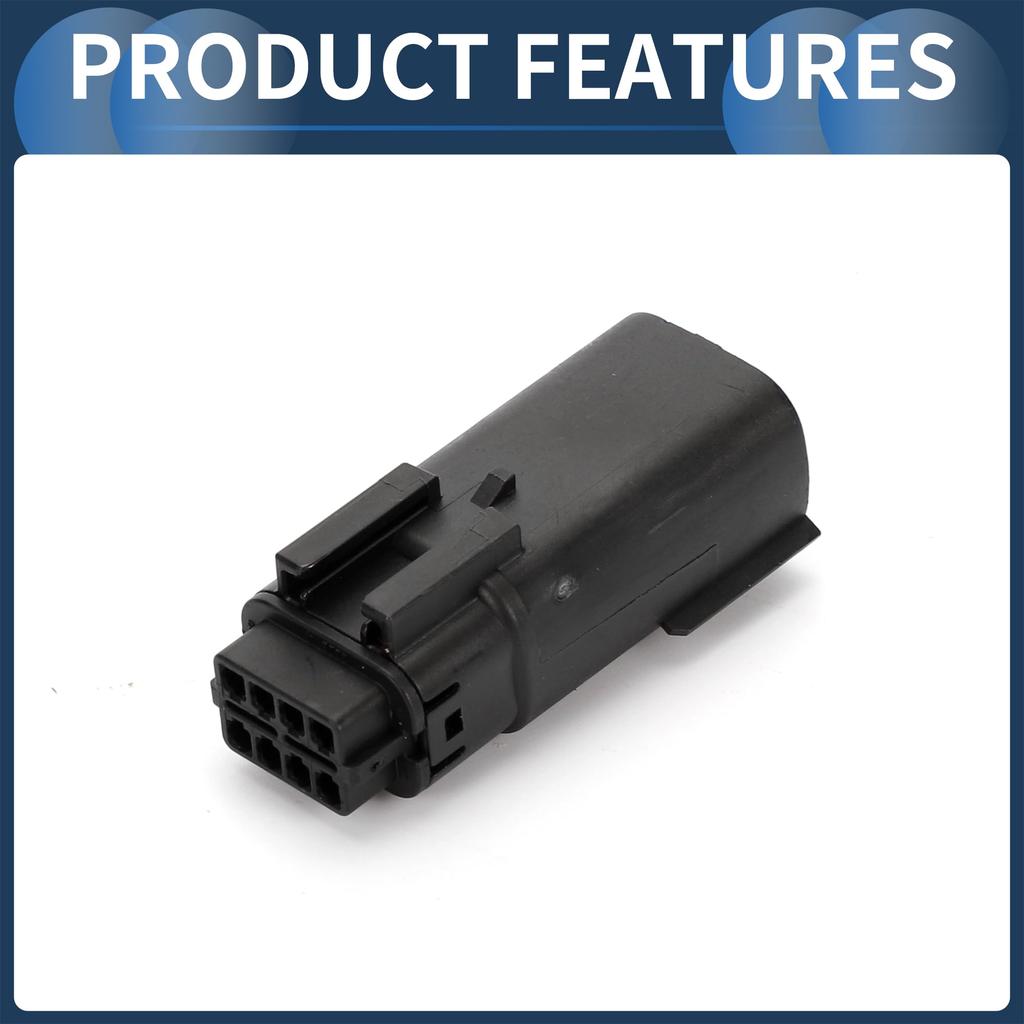 INFINAUTO 8 Pin Headlight Waterproof Connector Plug 1.5mm Series Female Wire Terminal Connector for