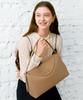 Clave Nicole Beige Tote Bag