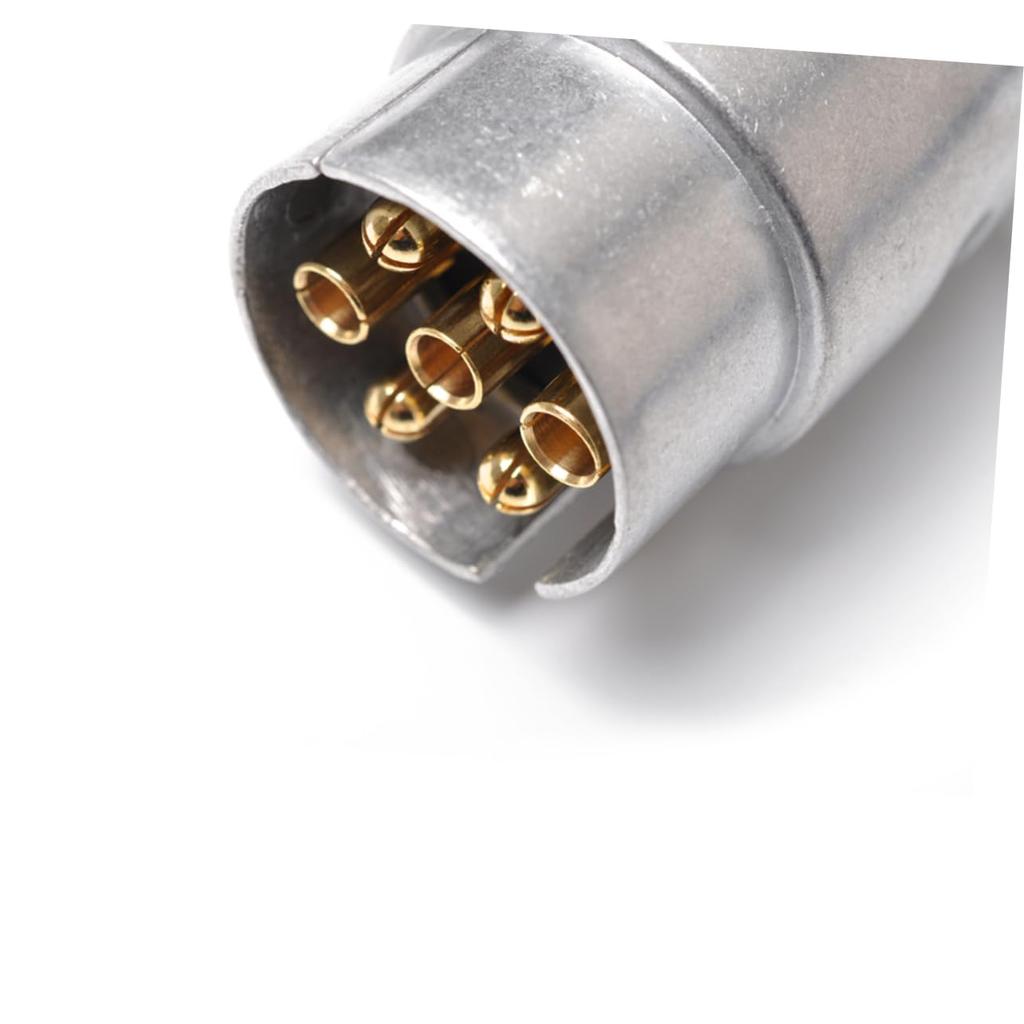 TIDTALEO 7 Trailer Truck Accessories Cord Multi-Outlet Trailer Hitch Lock Wiring Trolling Motor Plug Kit Utility Trailer Pin Silver