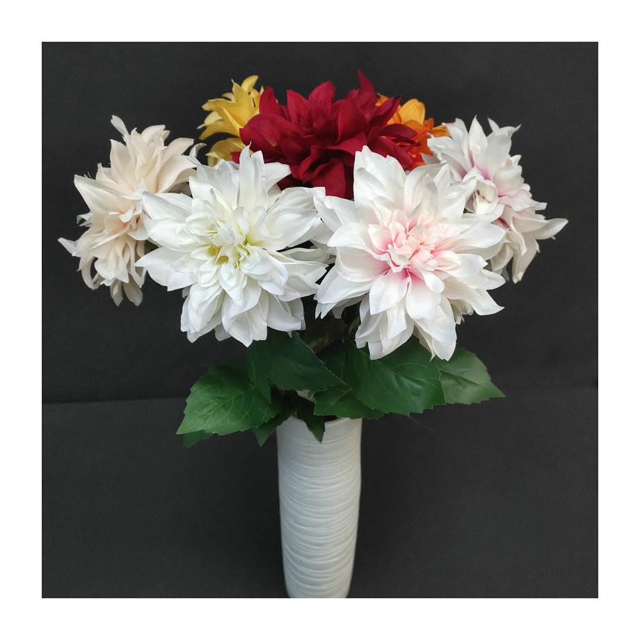 Single Artificial Dahlia Stem For Party Decoration And Bridal Arrangement Gift
