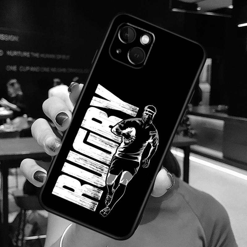 Rugby Phone Case For iPhone 16 Pro Max 15 13 12 11 14 Pro Max Plus 12 13 Mini XR 16e Funda Cover