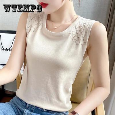 Πλεκτό γυναικείο καμινέτο μεγάλου μεγέθους καλοκαιρινό πουκάμισο με κούφιο πάτο