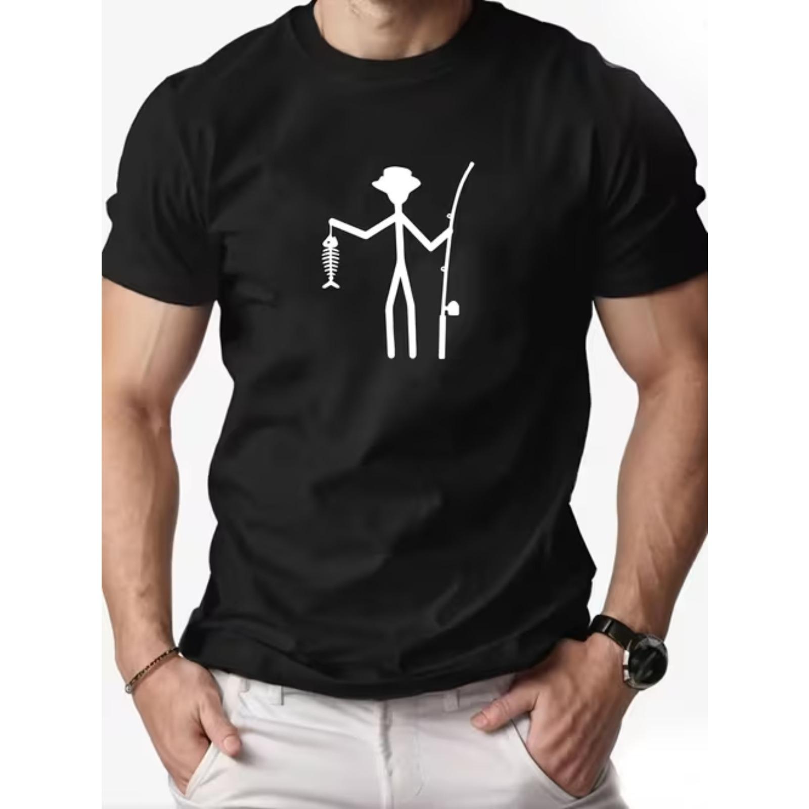 Новая летняя мужская модная футболка Личность Ретро узор Печатная мужская футболка Топ XS