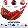 Hammock Leisure  Durable Single Travel Swing Chair Hanging Bed Casual Hammocks for Patio Garden Backyard Outdoor Indoor with Bag