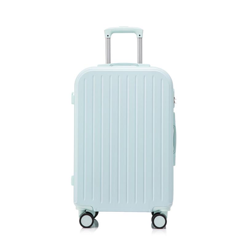 20-Inch Lightweight Women's Leather Carry-On with Silent Wheels and Multi-Functional Design