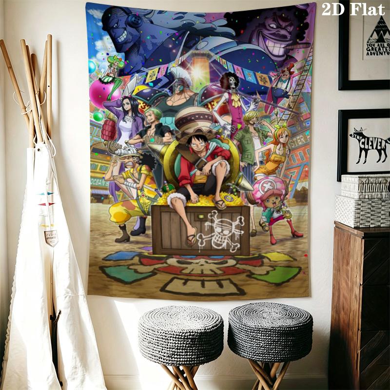 One Piece Sabo Fire Power Tapestry Flame Starry Background Anime Wall Hanging Backdrop for Bedroom Dorm Decor