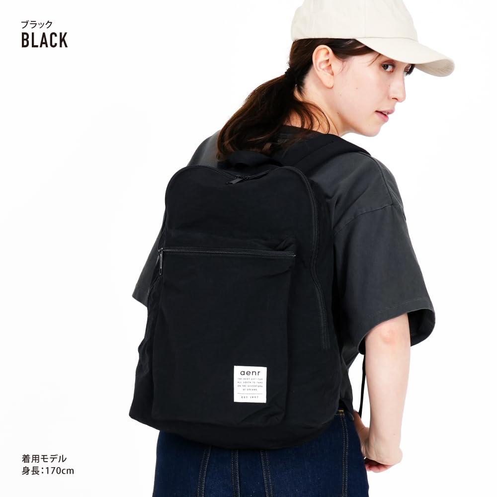 AVVENTURA RKT-30706 Lightweight and Foldable Backpack, Black