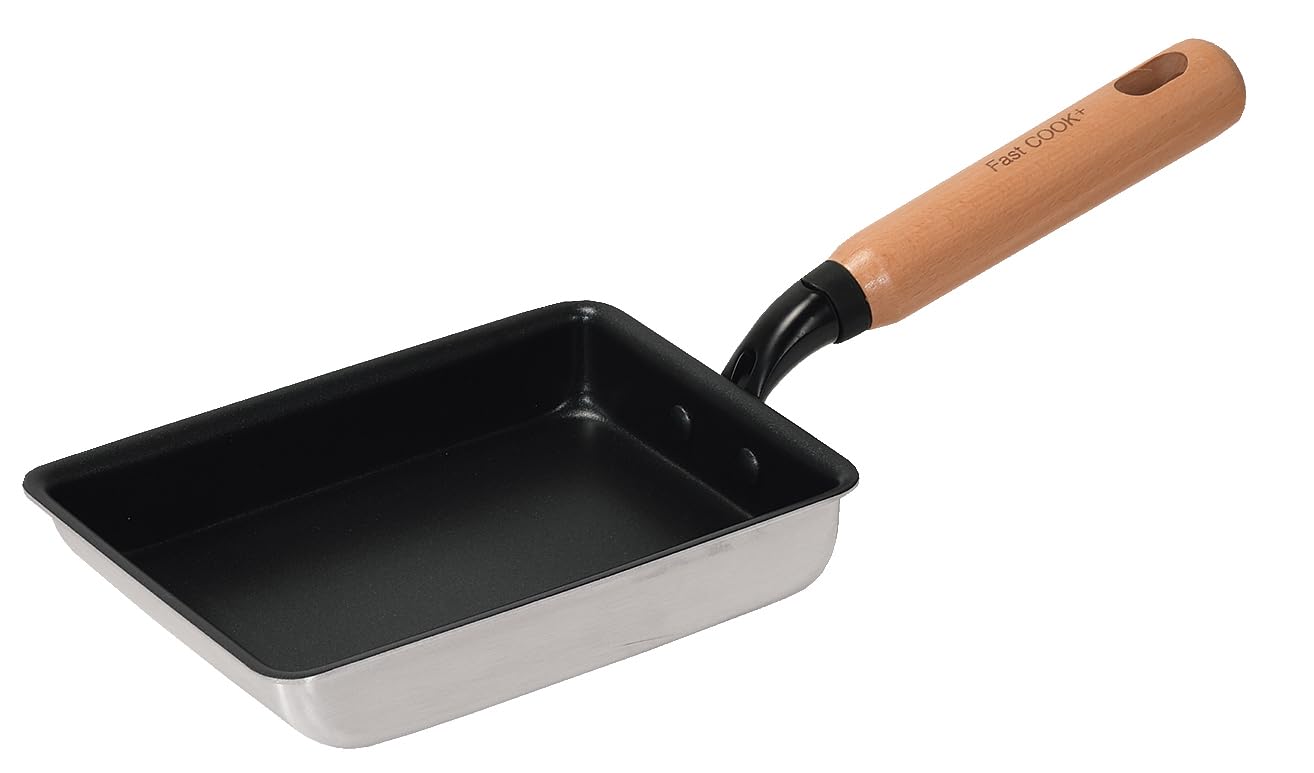 

Pearl Metal Omelet 13 x 18 Diamond Passed 2 Million Cycles of Abrasion Resistance Stainless Steel Exterior with Fast Different Heating and Boiling