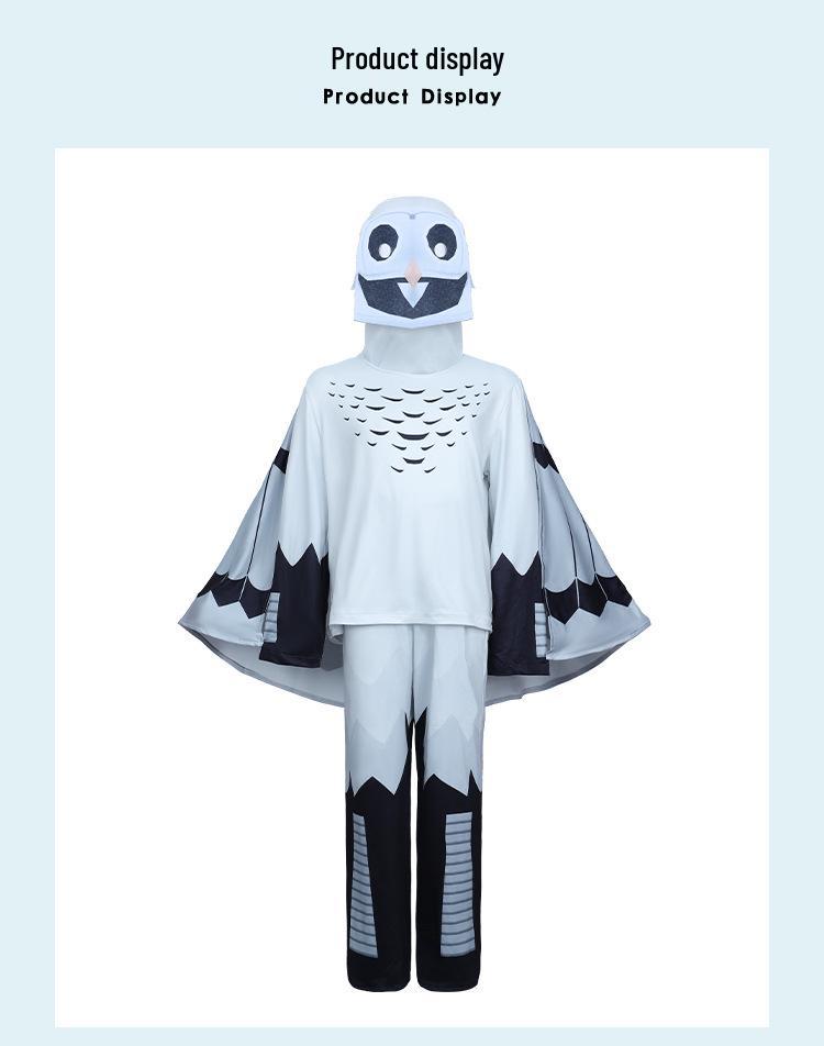 50,000 Halloween Forest Cosplay Costume: Horror Game Owl Deer Design for Kids & Adults.