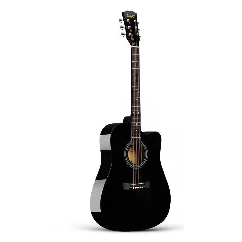 38-Inch Wooden Guitar for Beginners: Folk Practice Instrument for Adults and Students