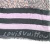 Great LOUIS VUITTON Stall Large Animal Border Pattern with Logo cashmere M75033 Used