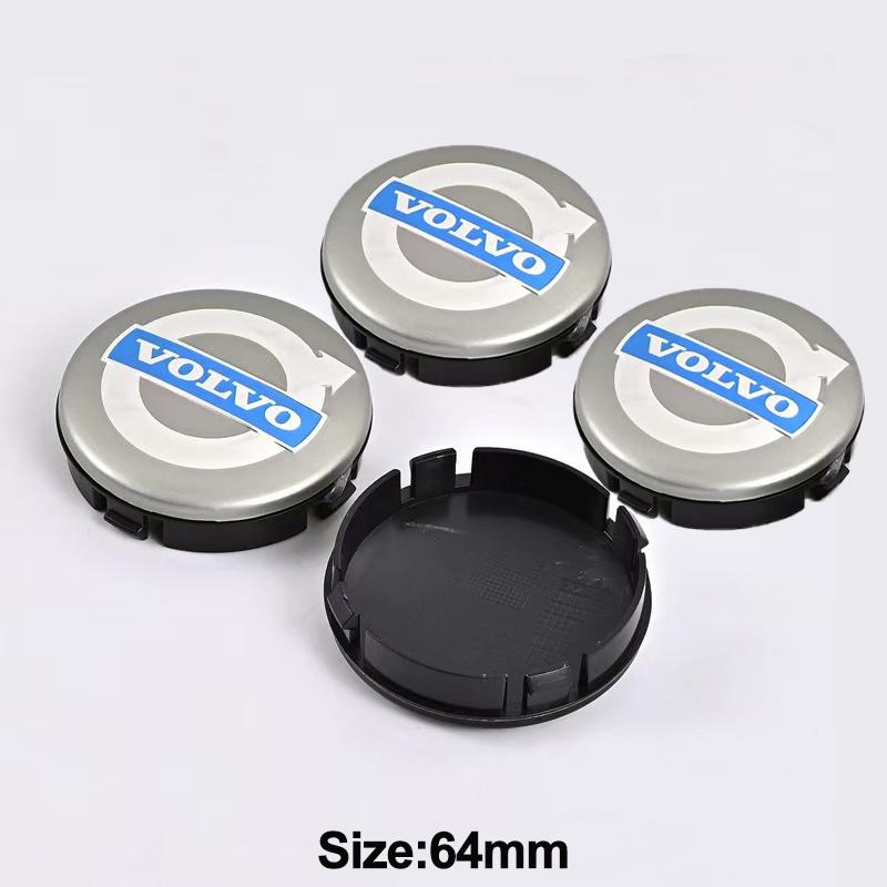 4ks 64mm Středová krytka kola Volvo Kryt náboje Znak Odznak Nálepka Autopříslušenství Pro Volvo S40 S60 S80L XC60 XC90 V40 V60 V50 V90