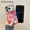 Phone Case: 2D Flat Lambskin Suitable for iPhone 18, 17, 16, 15, 14, 13 Pro Film Protective Case, Pink Grapefruit, Christmas and Halloween Gift