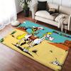 Comic Lucky L-Luke Floor Mat Soft Thickened Absorbent Non-Slip Bedroom Living Room Door Mat Home Decor Flannel Rugs