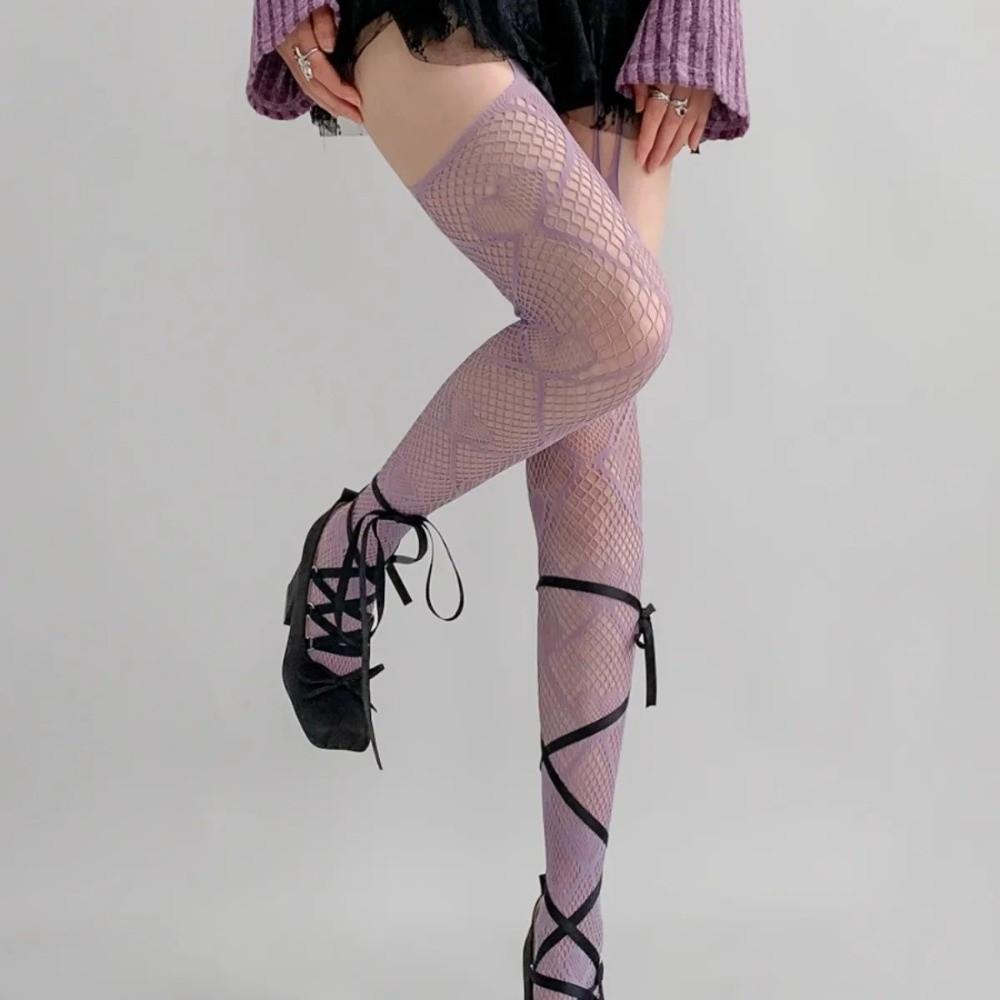 Sexy Fishnet Stockings Hollow Out Female Stockings Fashion Suspender Pantyhose