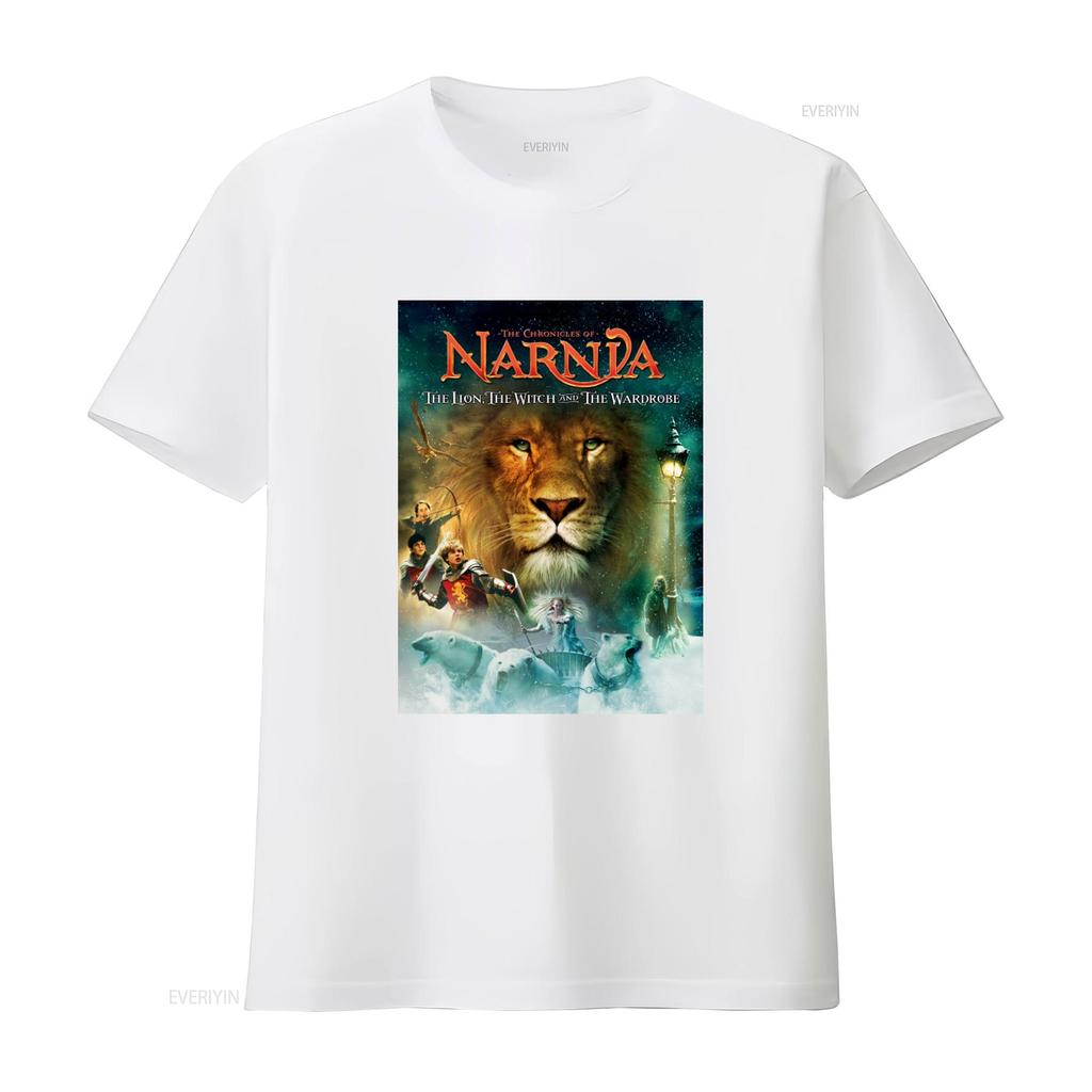 The Chronicles Of Narnia Lion Witch And Wardrobe T Shirt Classic Holiday Movie Print  Vintage Washed Slightly Casual