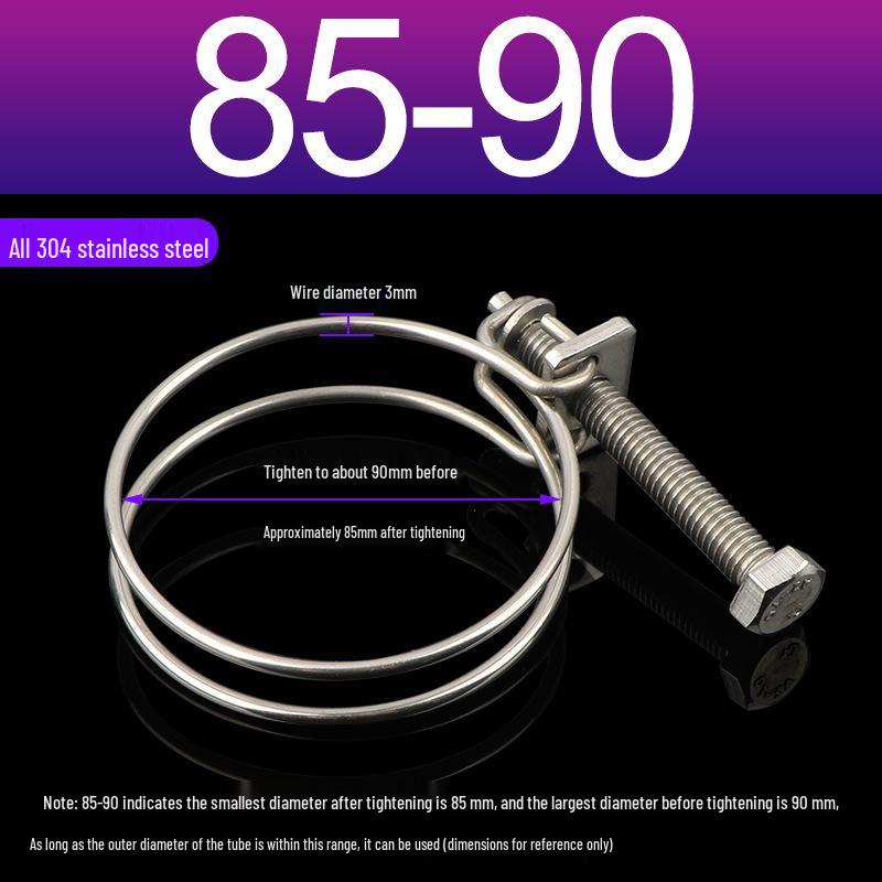 Stainless Steel Double Wire Hose Clamp Set