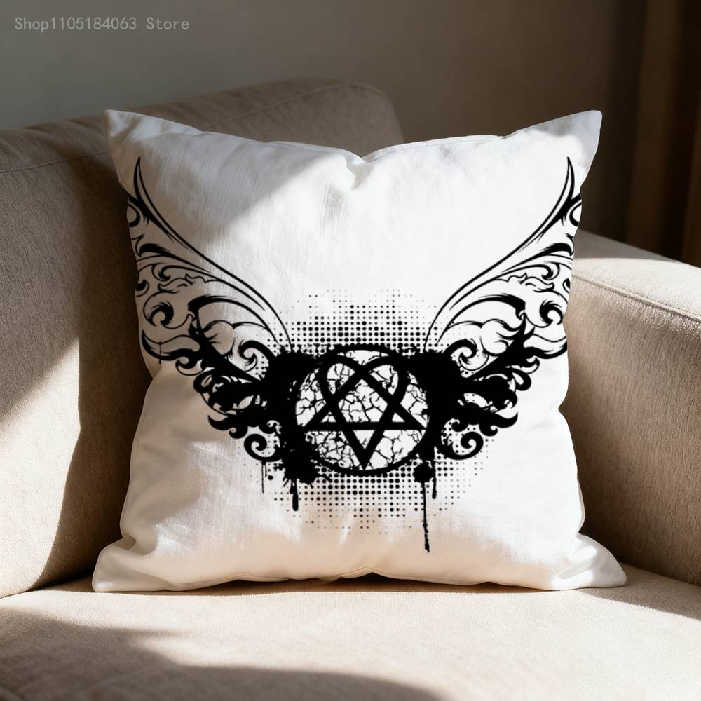 H-HIM Band V-Ville V-Valo Pillow Case For Sofa Decor Car Office Room Printing Cushion Cover Decorations and Protector