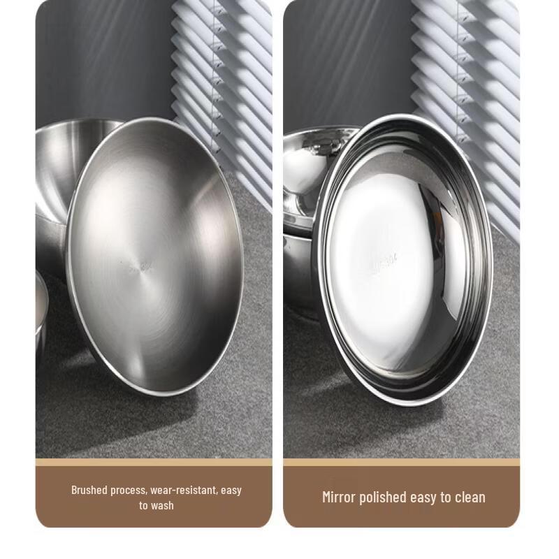 ZISIZ Double-Layer 304 Stainless Steel Insulated Bowl