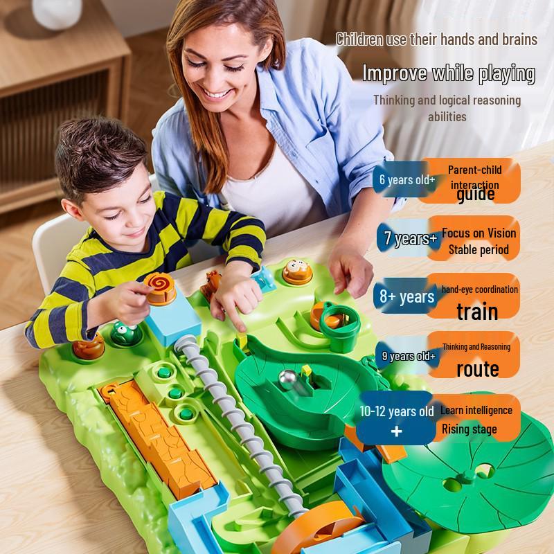 Jungle Adventure Marble Maze Toy for Kids 3-12