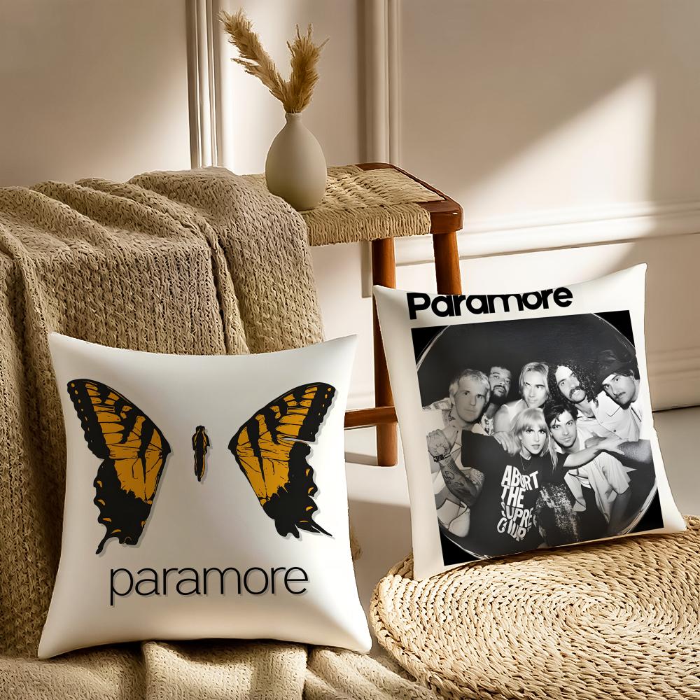 Band Poppunk P-Paramore Cushion Cover Pillowcase Anti-Dustmite Living Room Sofa Decor Cushion Room